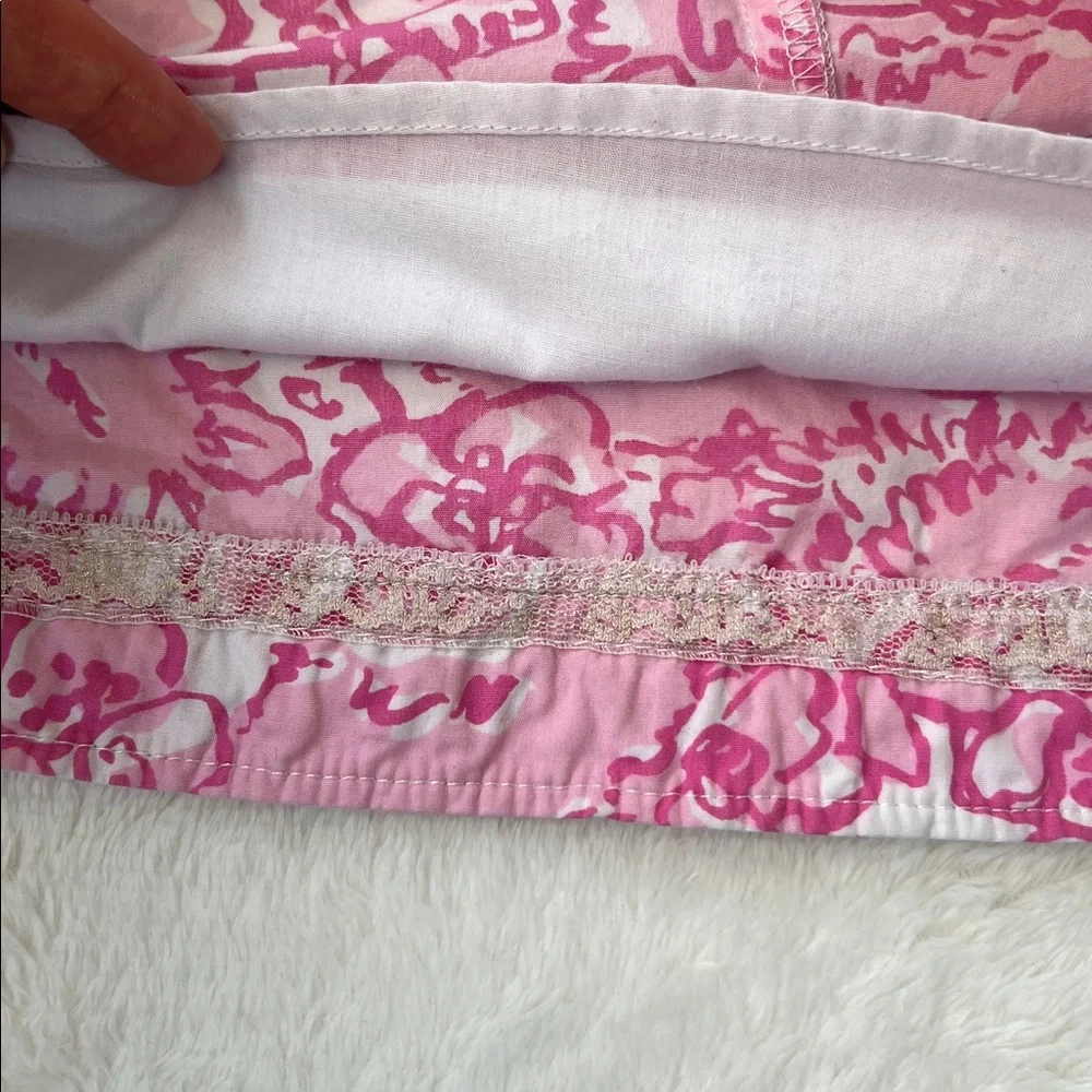 Lilly Pulitzer Pink Patterned Kids Sleeveless Dress